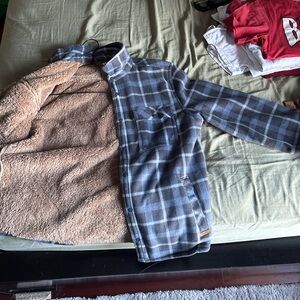 Blue vintage flannel